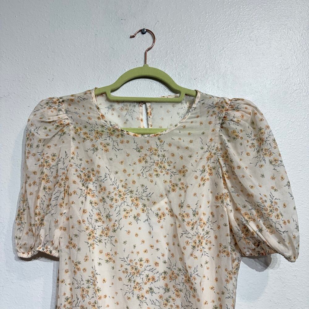 Cami NYC Cream Floral Rheia Blouse Sz S - Picture 3 of 12